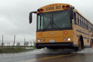 Driving a School Bus in Inclement Weather: Rain Storms